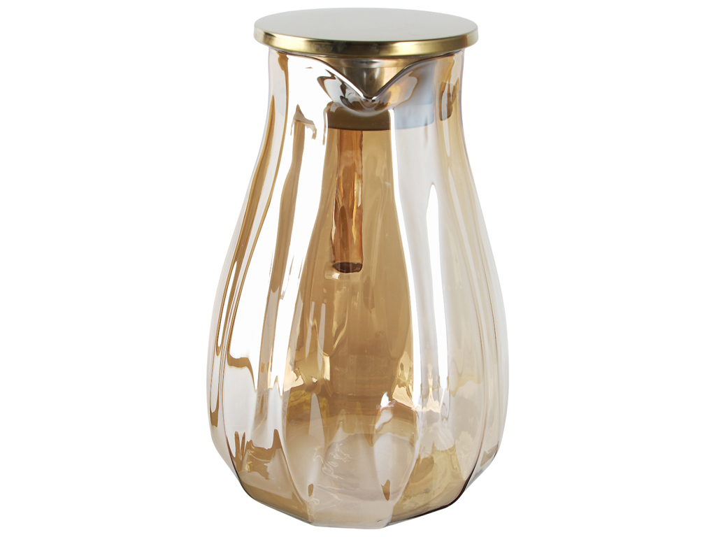 Графин стеклянный с крышкой, 1,8л