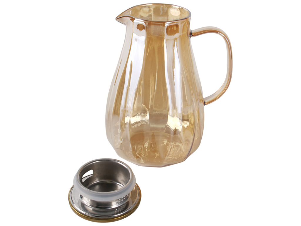 Графин стеклянный с крышкой, 1,8л