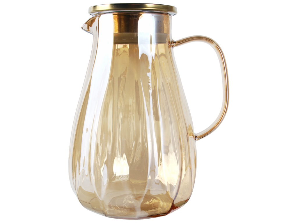 Графин стеклянный с крышкой, 1,8л