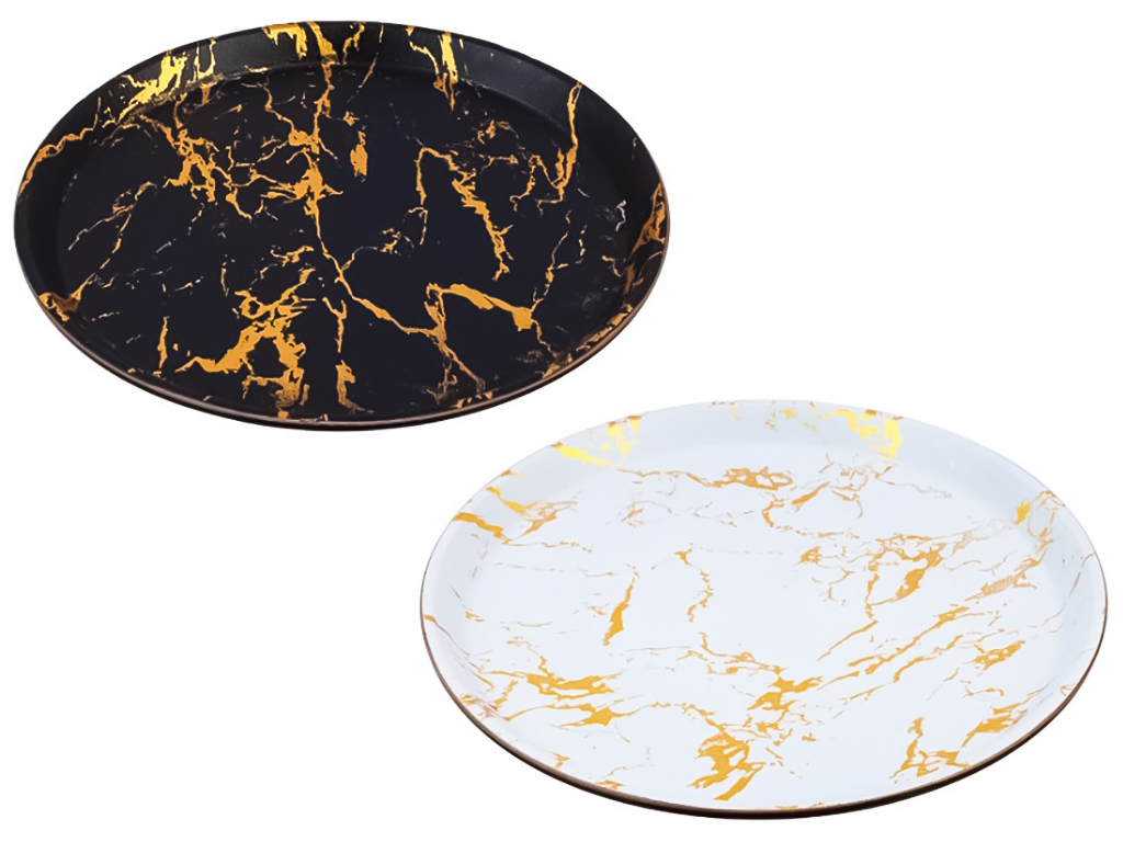 Поднос пластиковый Marble, 35см