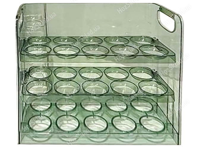 Контейнер-органайзер для хранения яиц, 3 яруса, 28х12х23,5см