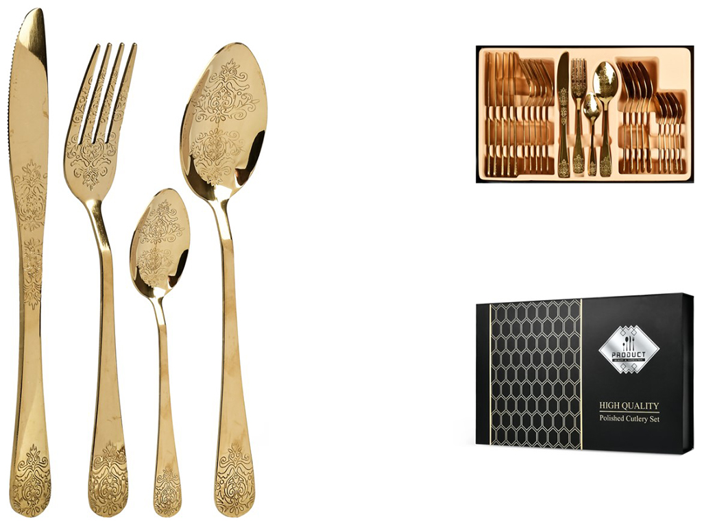 Набор столовых приборов Glitter (цена за набор 24 предмета)