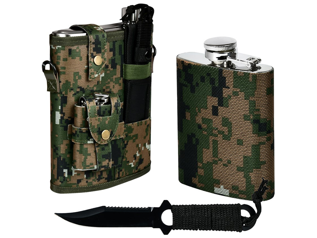 Набор туристический для охотника/рыболова Ukraine в камуфляжной сумке (цена за набор 4 предмета)