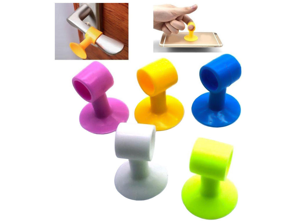 Накладки-стоппер защитные на дверные ручки, 4,5см (цена за набор 5шт)