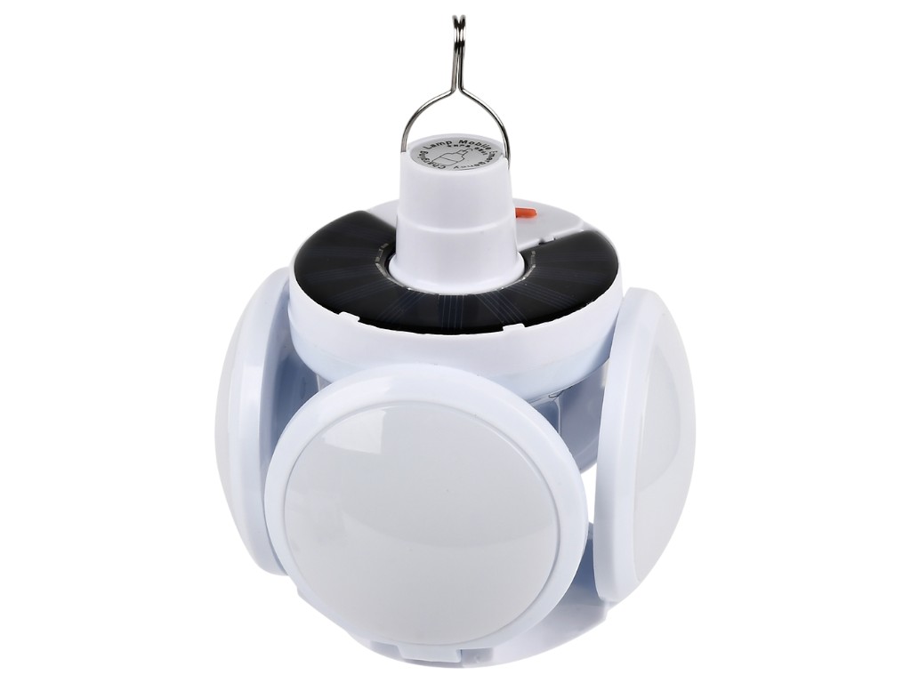 Фонарик-лампа LED подвесной аккумуляторный, солнечная панель, USB, 800mA