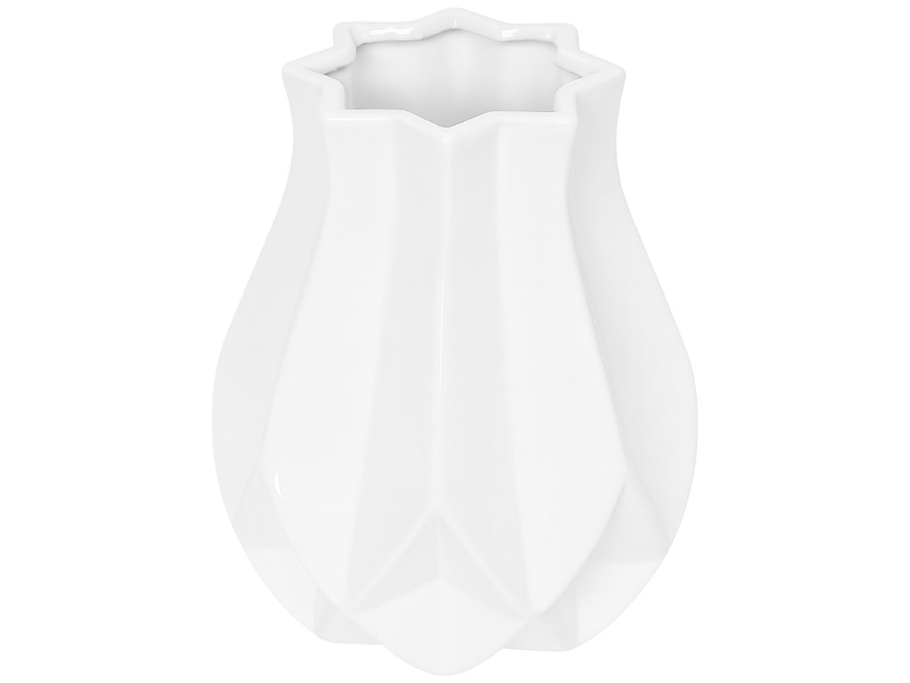 Ваза керамічна Tulip, 11,5×14см, колір білий
