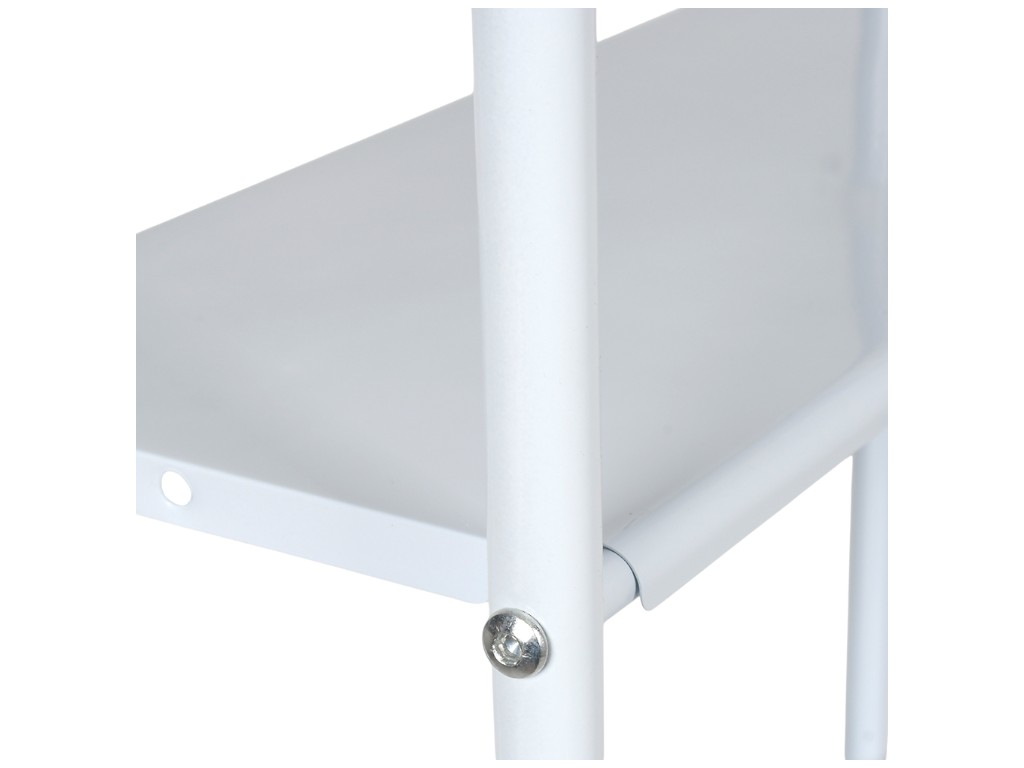 Полка-стеллаж в ванную/кухню, крашеное железо, 47×25×163см