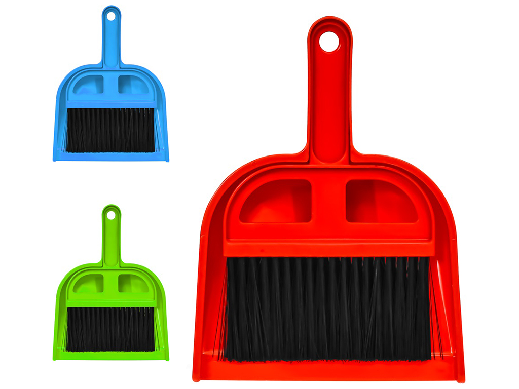 Совок с щеткой, 21х15,5см