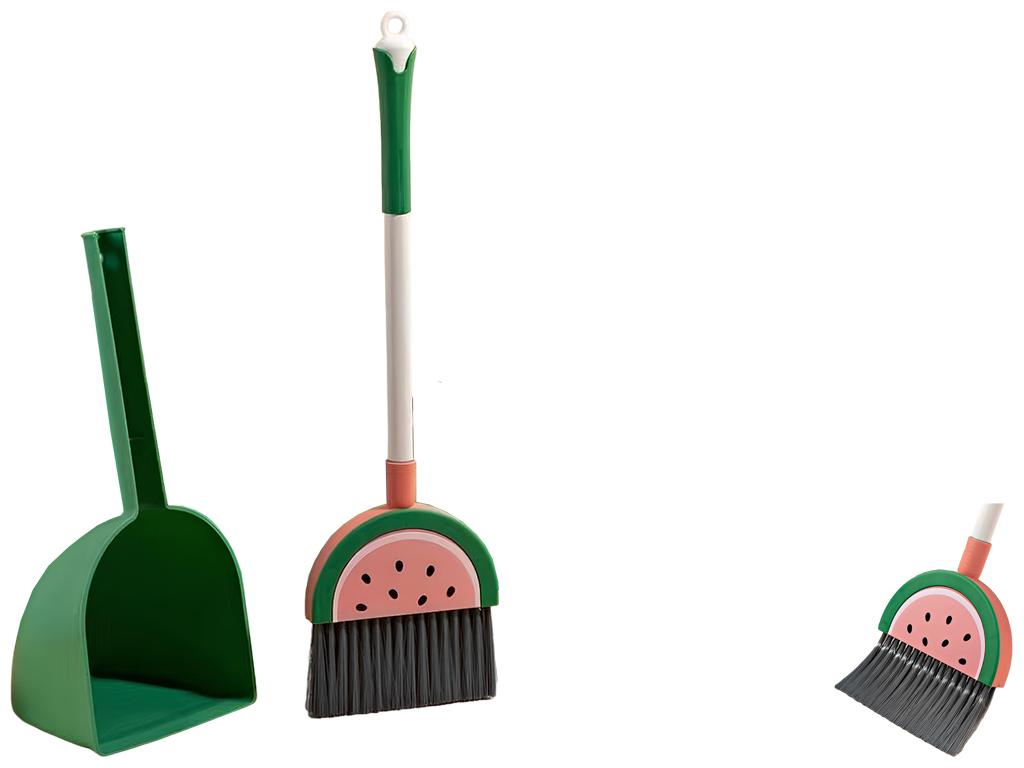 Набор для уборки Watermelon (метла, совок), 56см