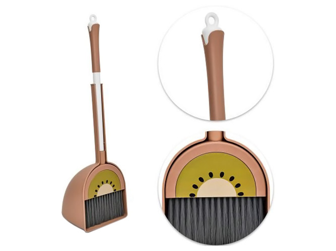 Набор для уборки (метла, совок) Kiwi, 56см