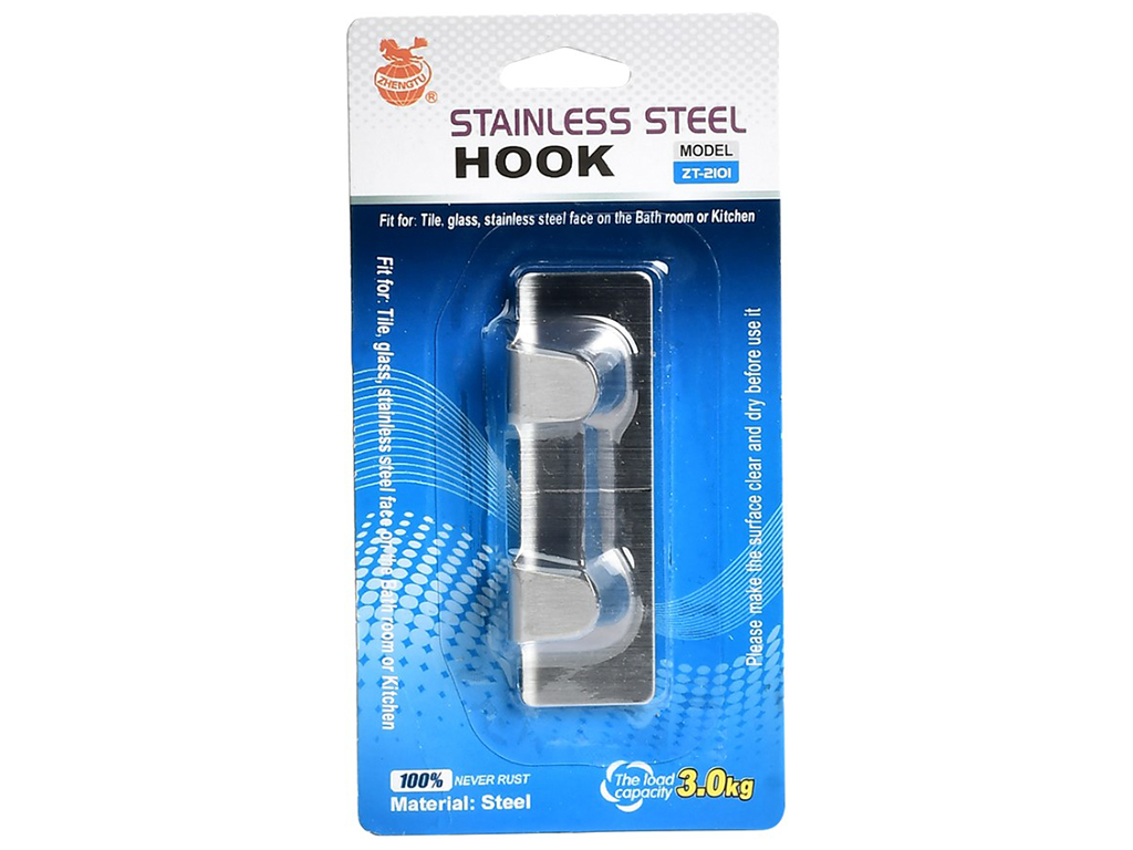 Вешалка самоклеющаяся, 8x2,5см