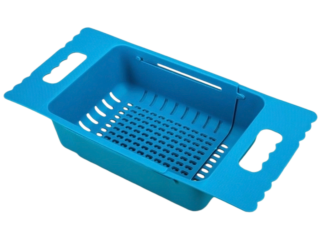 Полиця кухонна телескопічна на раковину, 37x18см