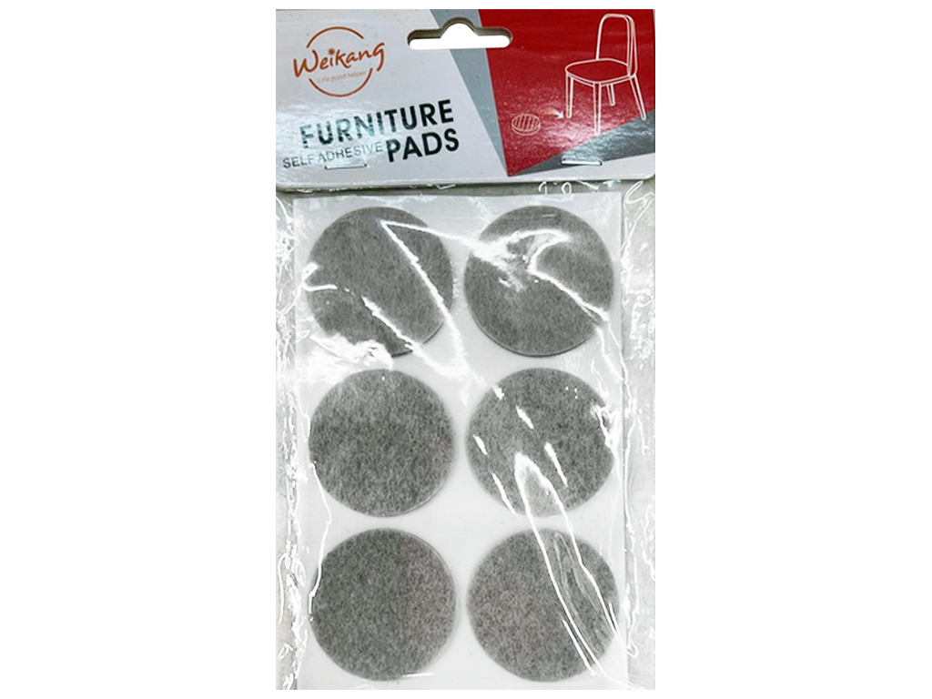 Наклейки на ніжки стільця/стола, круглі, 6шт, 4,5см