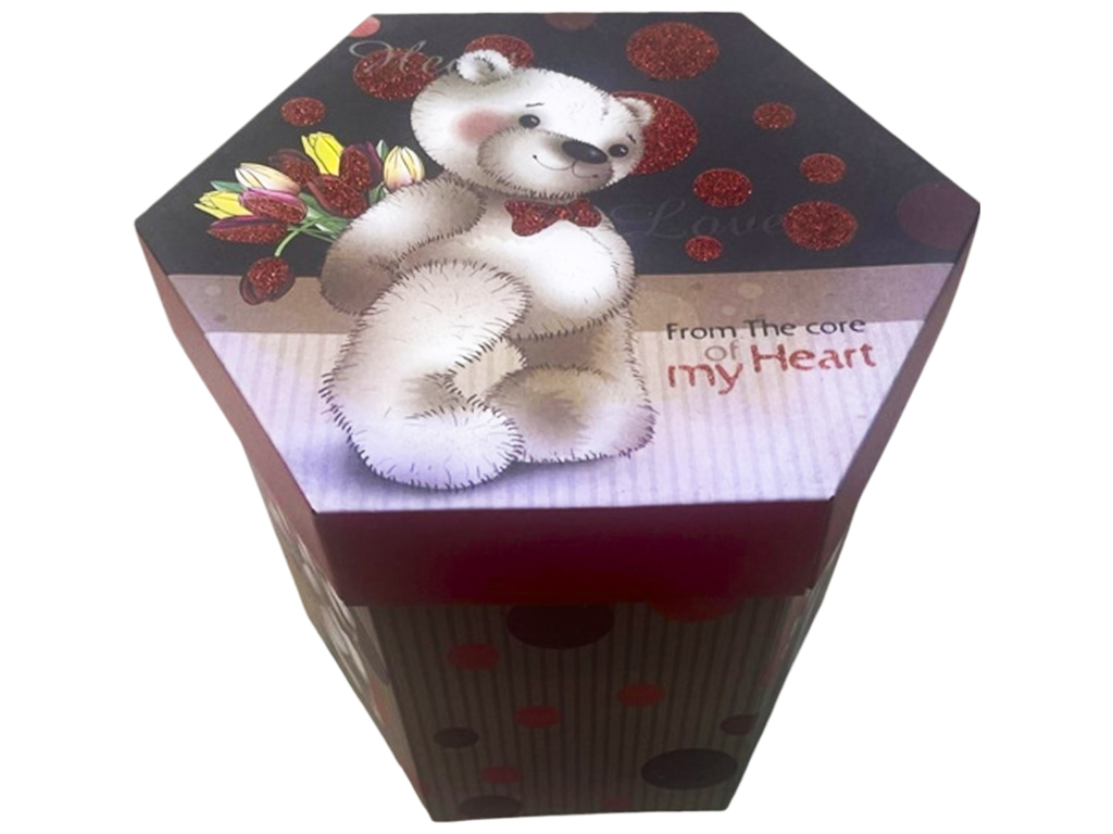 Коробка подарочная картонная From the Heart, 32х38см