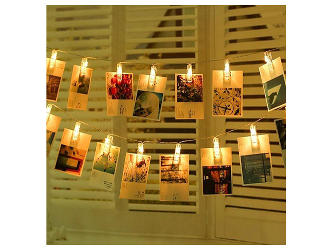 Гірлянда світлодіодна Прищіпки, жовта, 3м, 20led, 2AA