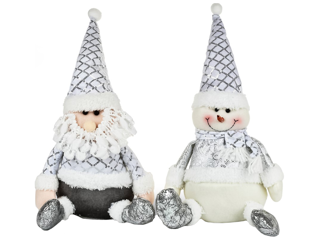 Фигура новогодняя Santa Snowman, 38см (цена за 1шт)