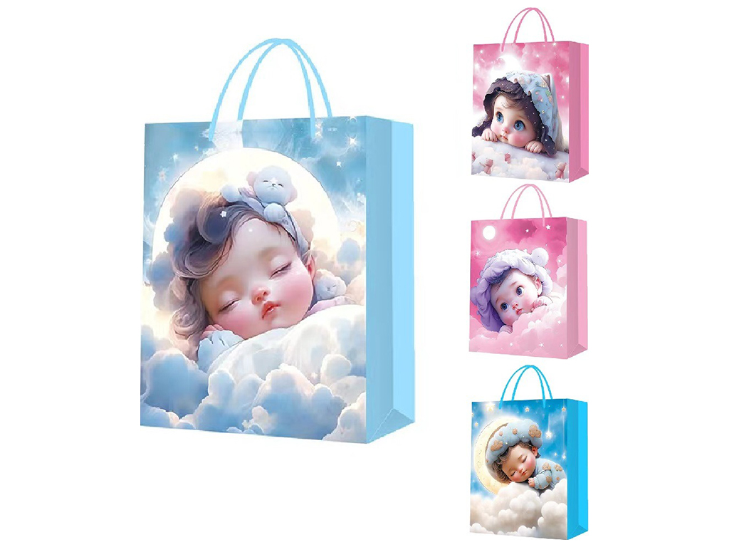 Пакет подарунковий паперовий L Angel 3D, 31х41х12см