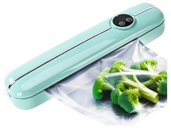 Вакууматор для продуктов 90W, 10 пакетов, 34х9х8см