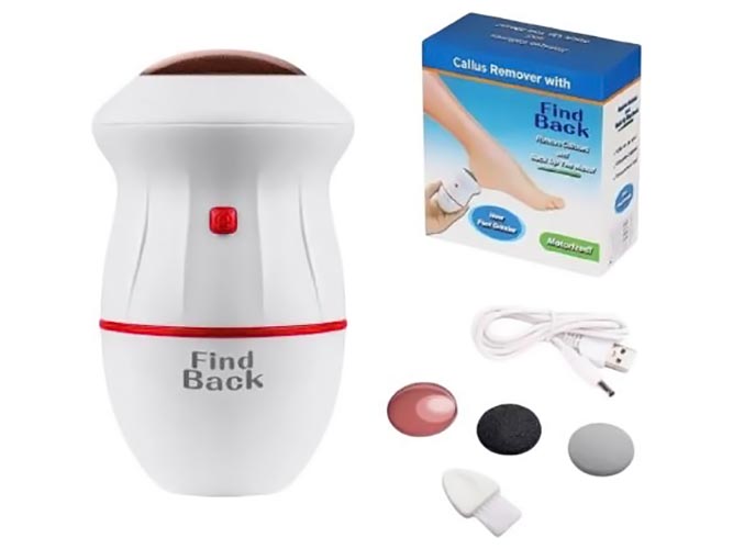 Пемза для ног электрическая USB, 13x14,5x6,5см