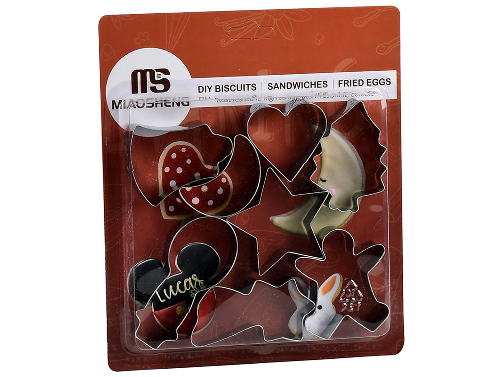 Формочки фигурные для печенья Sweets, 16,5х24см (цена за набор 8шт)