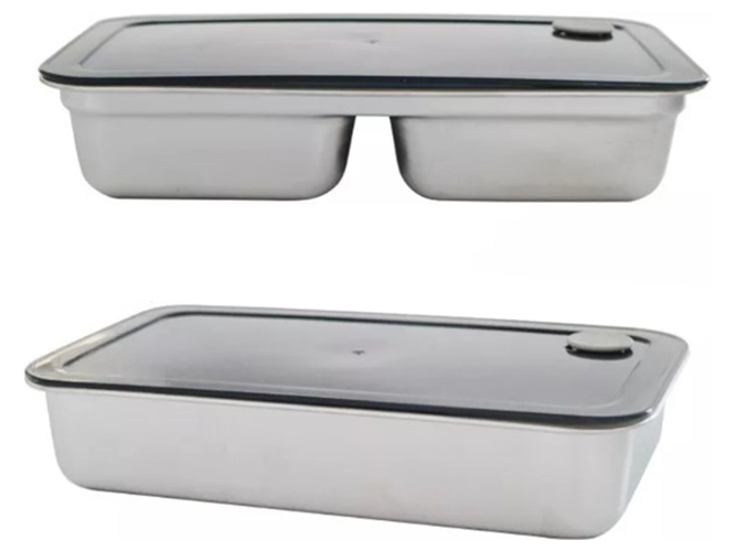 Ланч-бокс электрический с подогревом, 25х13см