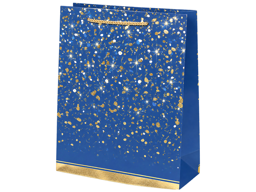 Пакет подарочный бумажный Party M с ручками, 25×32×12 см, 4 дизайна (цена за 1шт)