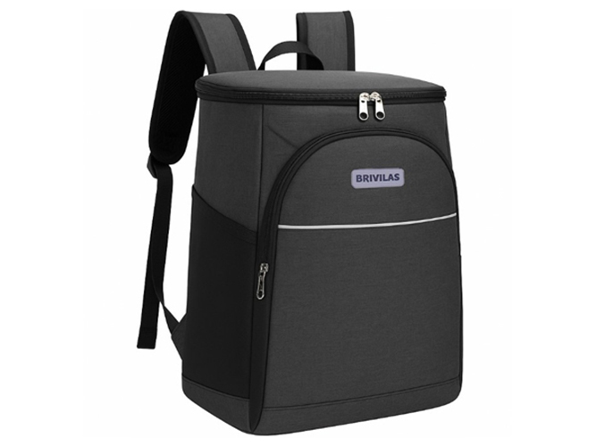 Терморюкзак для продуктов, полиэстер, черный, 34×26×18см