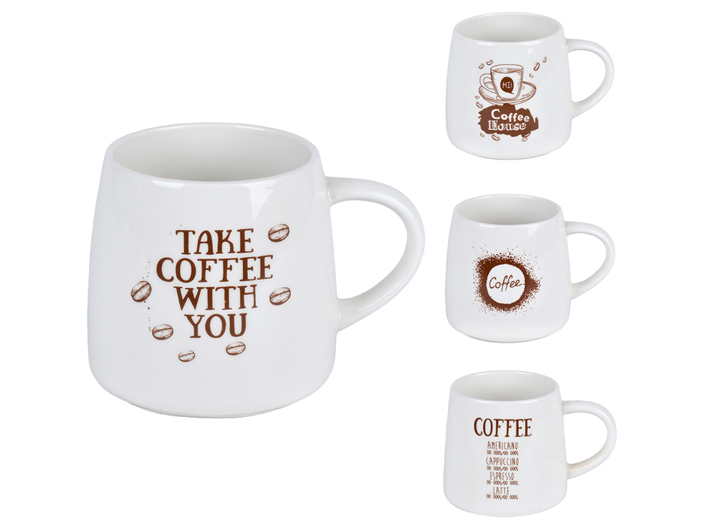 Чашка "Coffee time" 440мл, порцеляна