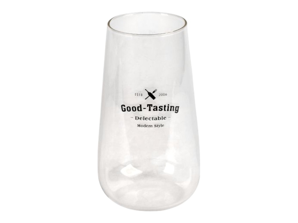 Стакан высокий good tasting, 400 мл, стекло с надписью