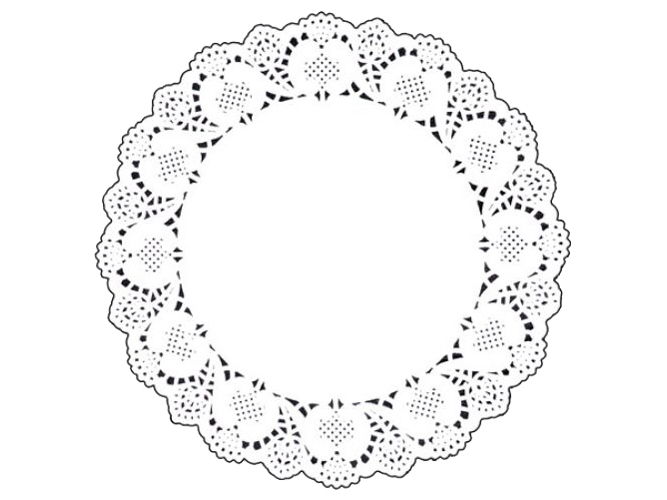 Салфетки бумажные ажурные кондитерские, круглые, D31,5см (цена за упаковку 12шт)