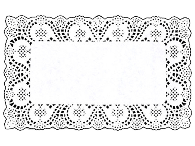 Салфетки бумажные ажурные кондитерские, прямоугольные, 19х26см (цена за упаковку 12шт)