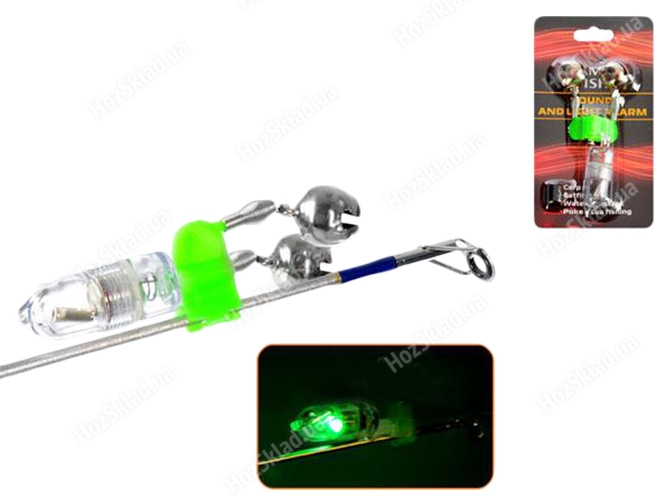 Світляк з дзвіночком-прищіпкою на батарейках Sams fish