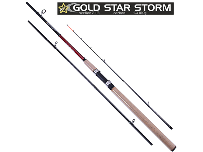 Спінінг короповий штекерний фідер Sam's Fish "Gold star storm" 3.3м 60-180г 2+3к