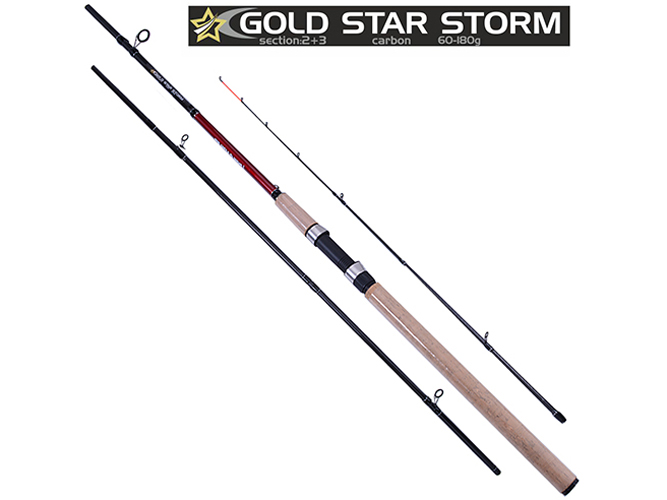 Спінінг короповий штекерний фідер Sam's Fish "Gold star storm" 3.9м 60-180г 2+3к
