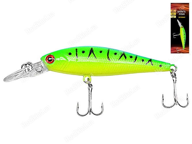 Воблер Sam's fish 0,8м глубина, 10см