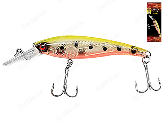 Воблер Sam's fish 0,8м глубина, 9см