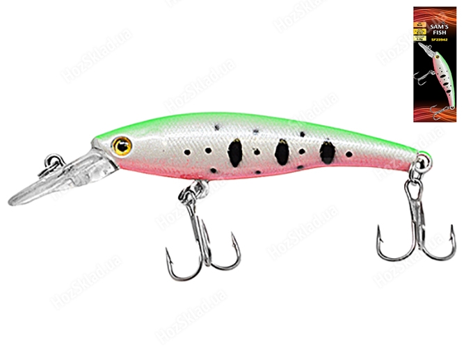 Воблер Sam's fish 0,8м глубина, 9см