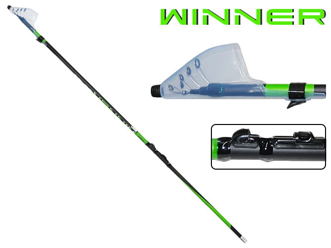 Вудка з кільцями Sams fish "Winner" карбон 6 кілець, 6 секцій, 15-40г 6м