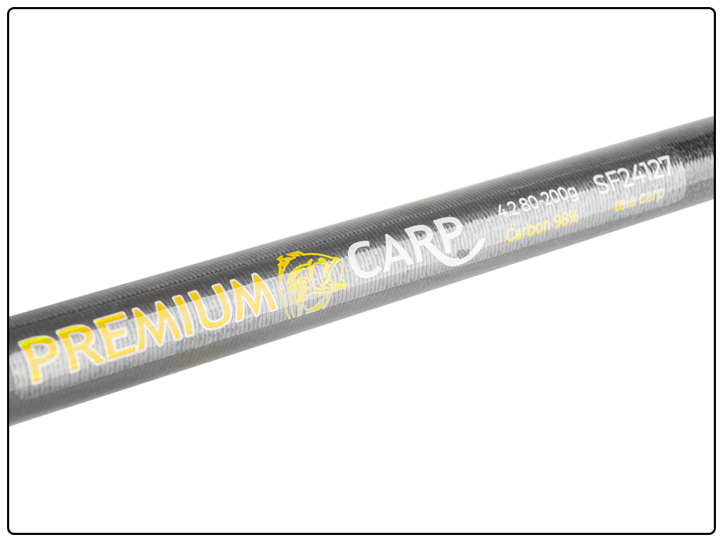 Спінінг телекарп Sams fish "Premium carp" карбон, 6 кілець, 5 секції 80-200г 4,2м