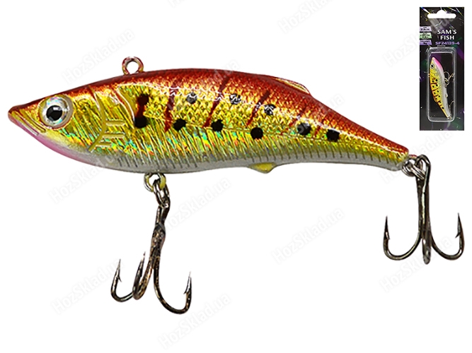 Воблер Sam's fish 0,3м глубина, 7,5см, 9г