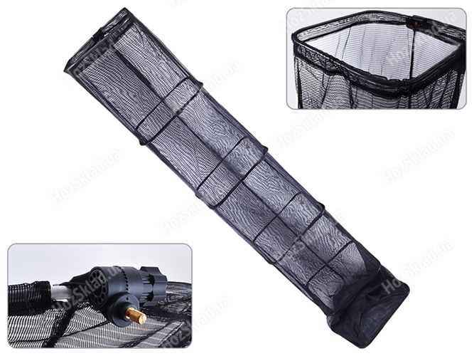 Садок рыболовный прямоугольный с колышком 40x45см, 3м