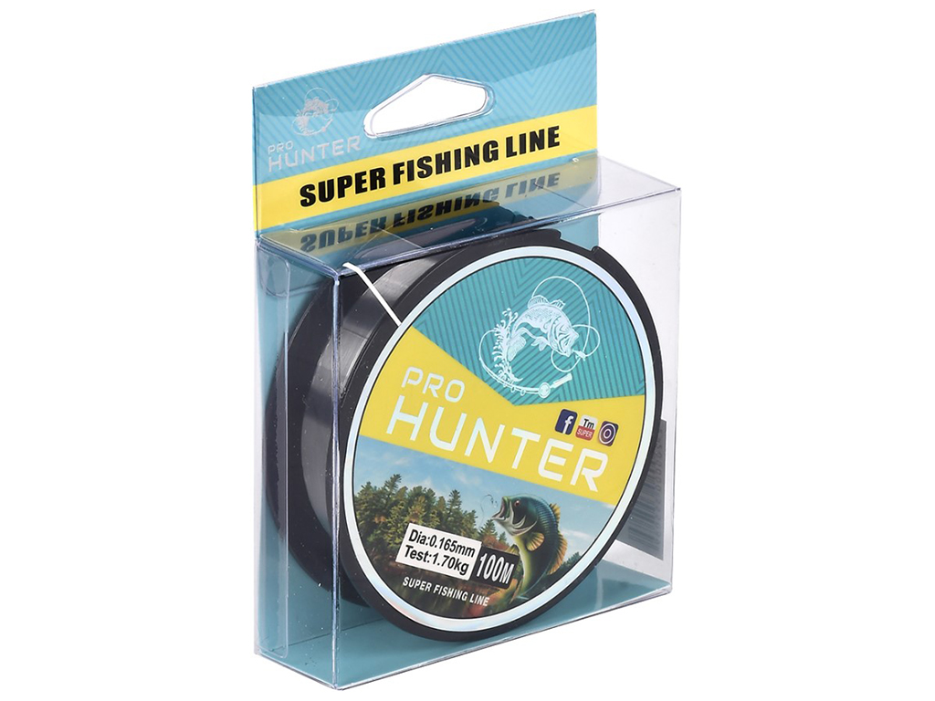 Леска Hunter, 100м x 0,4мм, тест 8,9кг