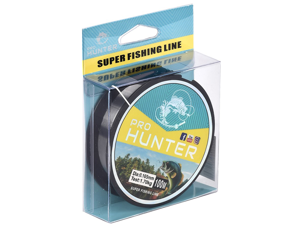 Леска Hunter, 100м x 0,8мм, тест 30,1кг
