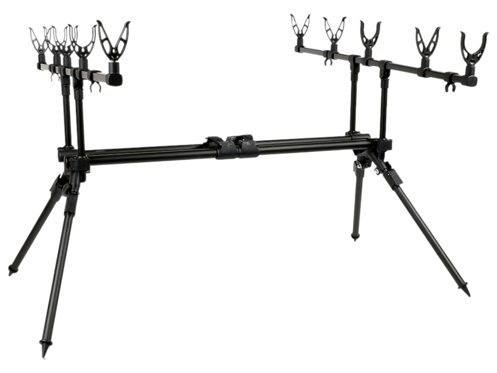 Род-под Sam's Fish Maxi Carp в чехле, алюминий и нейлон, на 5 спиннингов, 75–140см, цвет черный