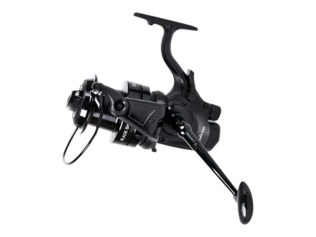 Катушка Sam's Fish Black shark 8000, 7+1 подшипник, бейтраннер, металлическая шпуля