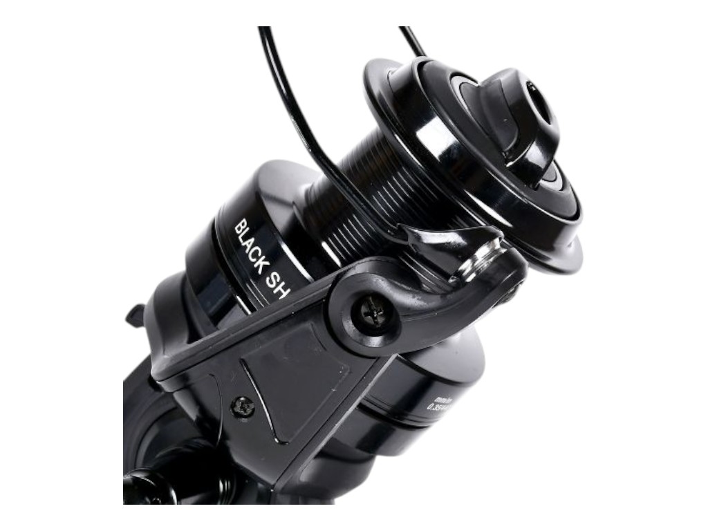 Катушка Sam's Fish Black shark 8000, 7+1 подшипник, бейтраннер, металлическая шпуля