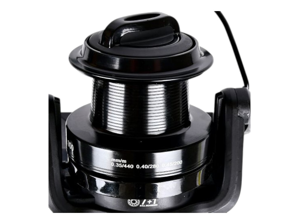 Катушка Sam's Fish Black shark 8000, 7+1 подшипник, бейтраннер, металлическая шпуля