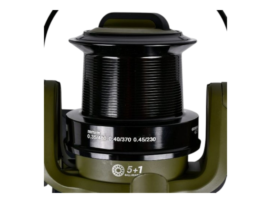 Катушка Sam's Fish Magnum Carp 9000, 5+1 подшипник, бейтраннер, металлическая шпуля