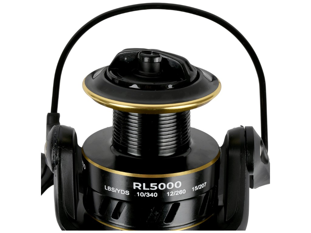 Катушка карповая с байтраннером, 5000 5+1bb, металл, пластик, цвет чёрный