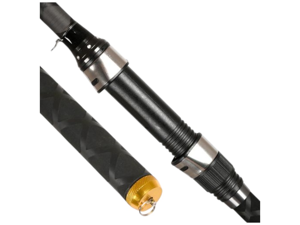 Спінінг короповий штекерний Trekker Carp, карбон, 3,9м, 180г, колір чорний